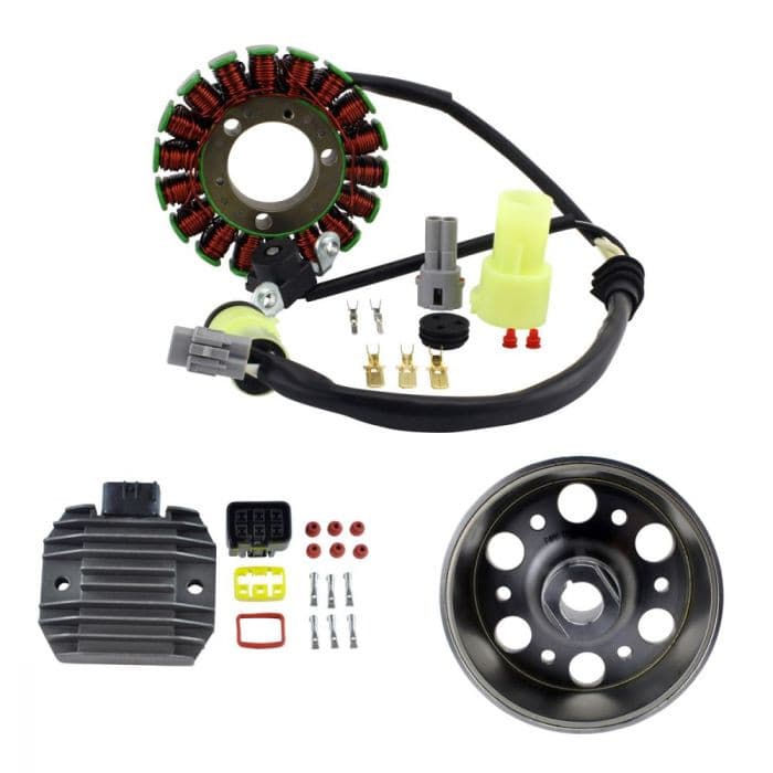RMSTATOR KIT HIGH OUTPUT STATOR + FLYWHEEL + REGULATOR