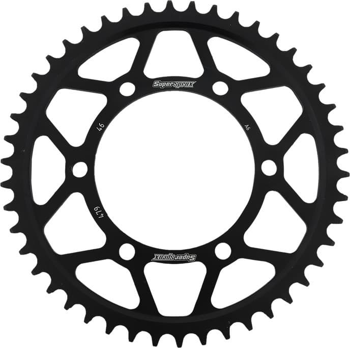 Supersprox Rear Sprocket Steel 46T-530 Black Yamaha
