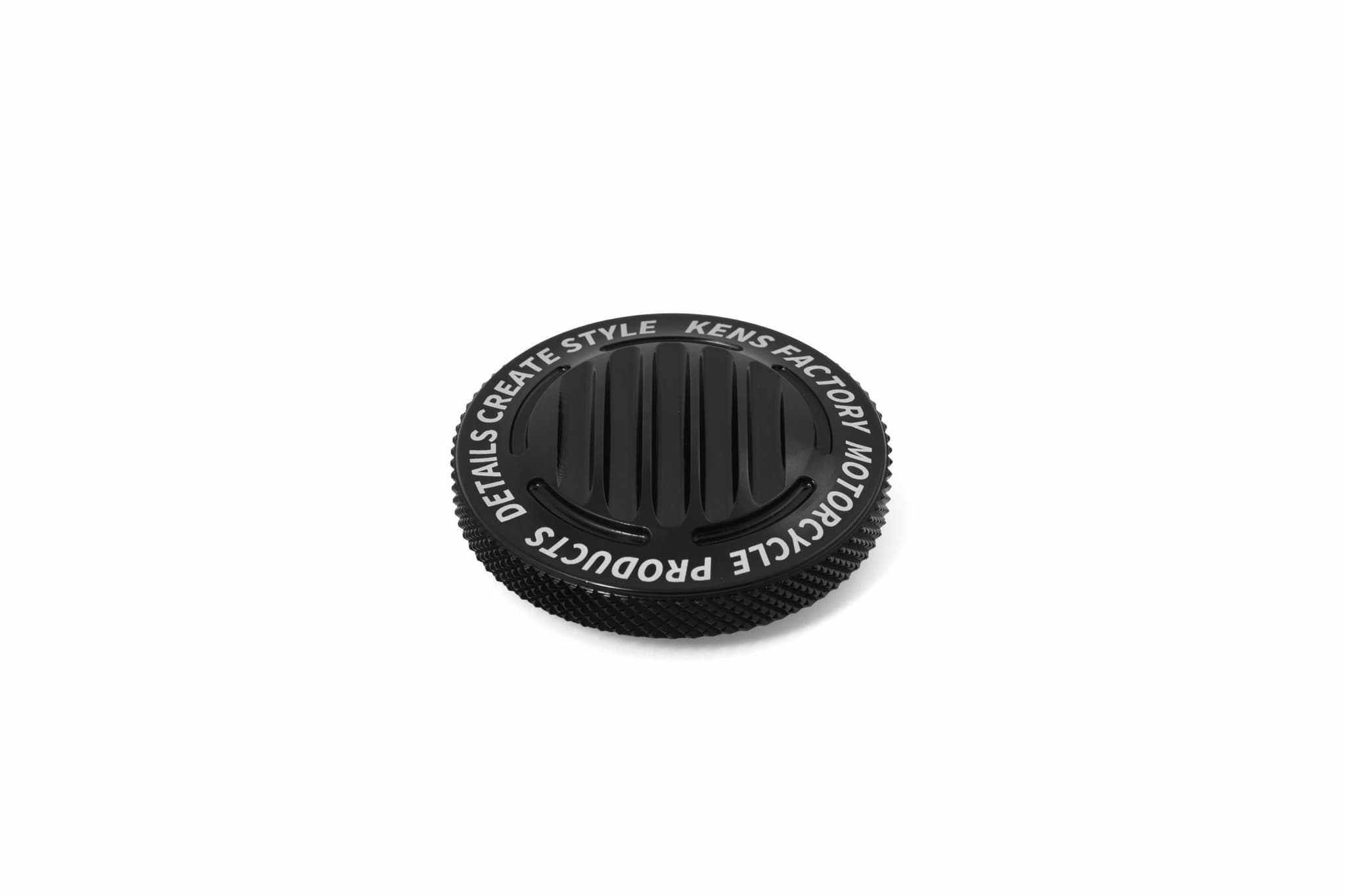 Kens Factory Nl Gas Cap Finned Black Dummy Cap For M8 Left