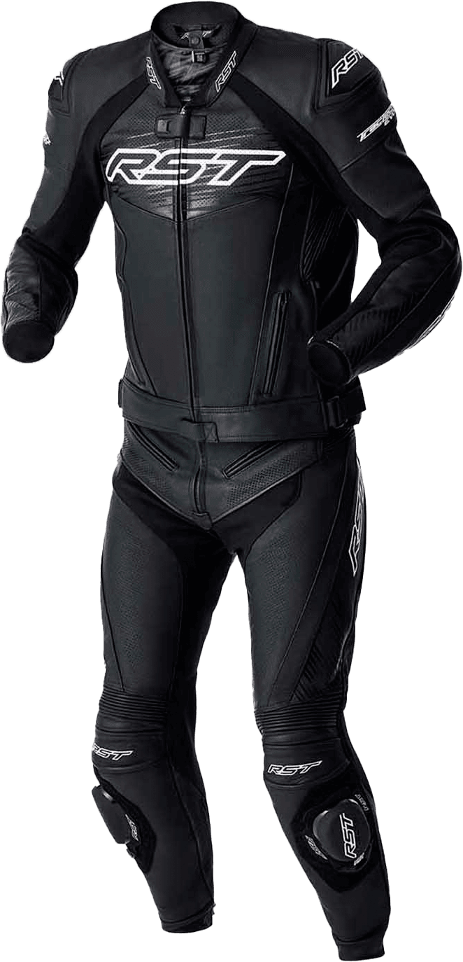 TRACTECH EVO D3O JACKET BLK/WHI LEATHER LG