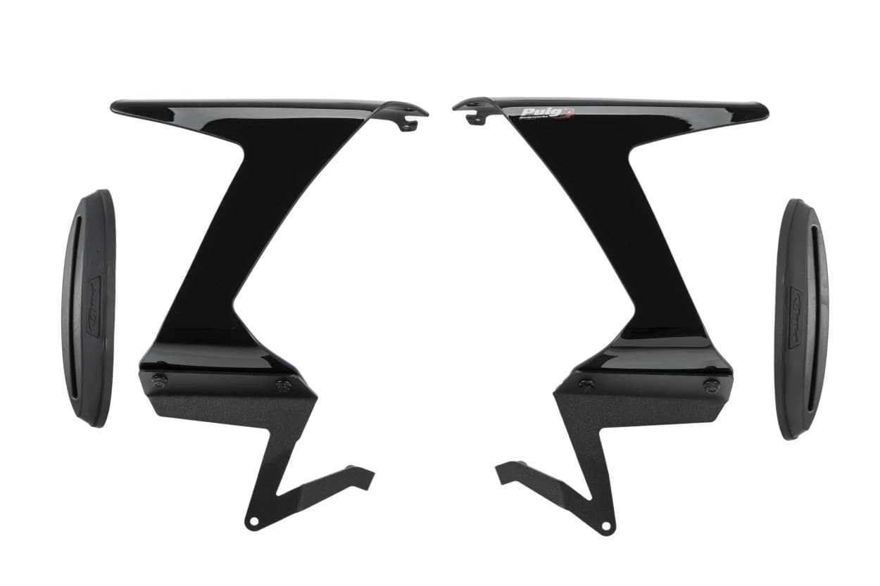 Puig Race Side Spoilers Black Kawasaki