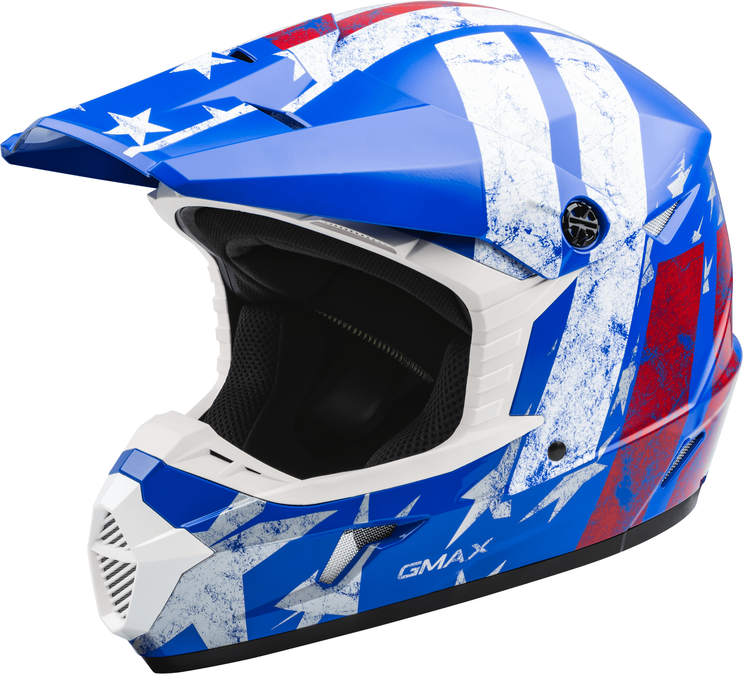 YOUTH MX-46Y PATRIOT OFF-ROAD HELMET RED/WHITE/BLUE YS