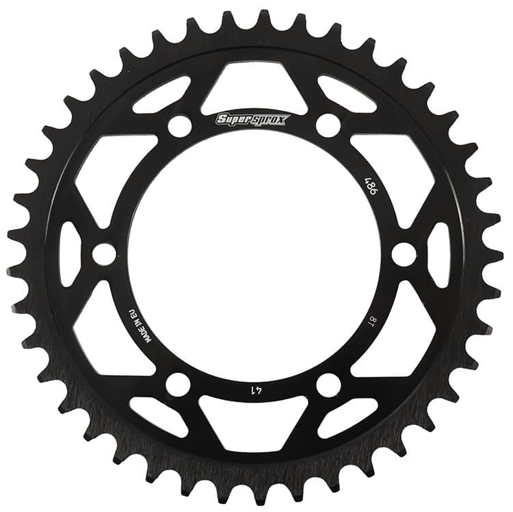 REAR EDGE SPROCKET STEEL 41T-520 BLK HON/KAW/SUZ/YAM