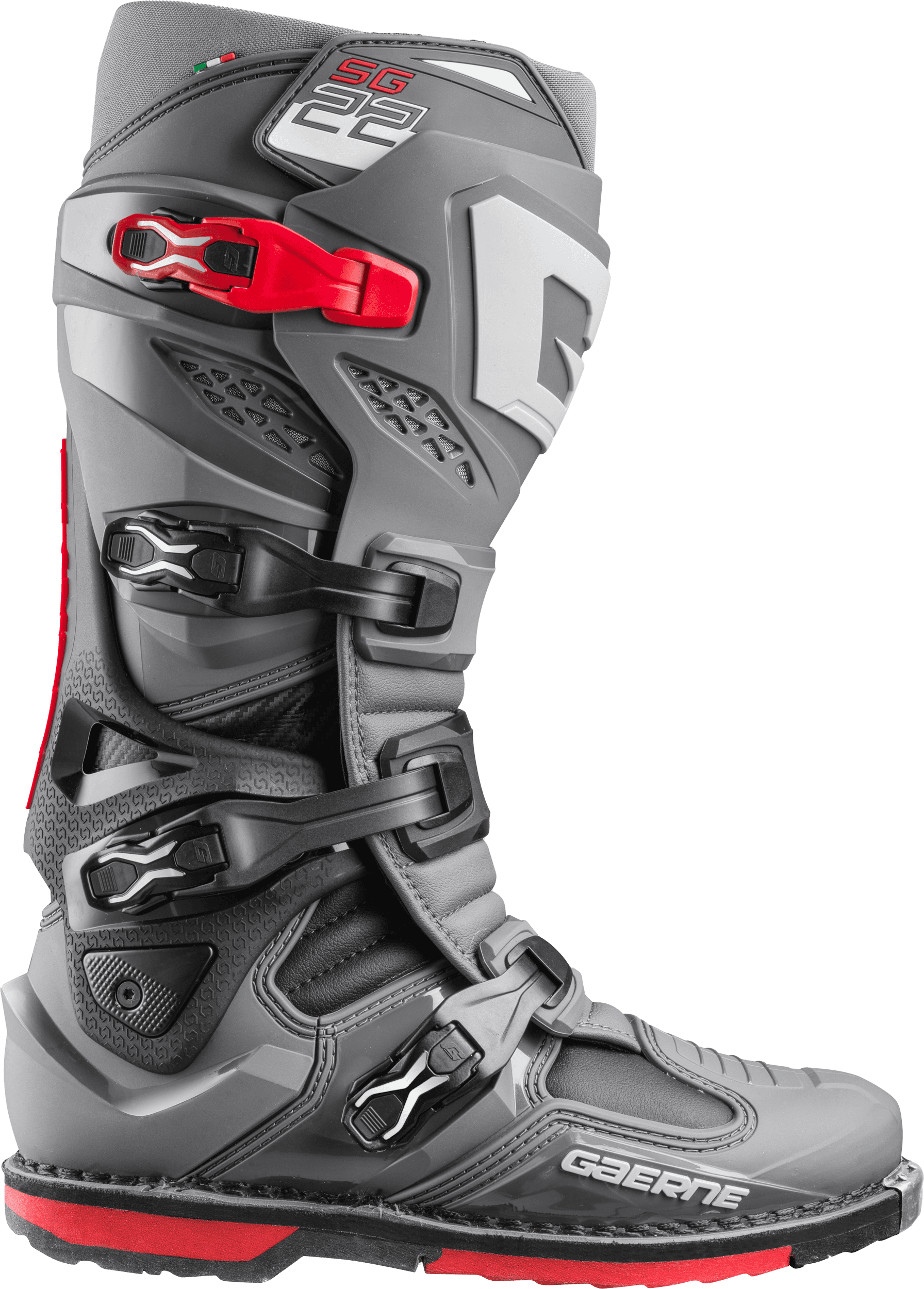 SG22 BOOTS ANTHRACITE/BLACK/RED SZ 07
