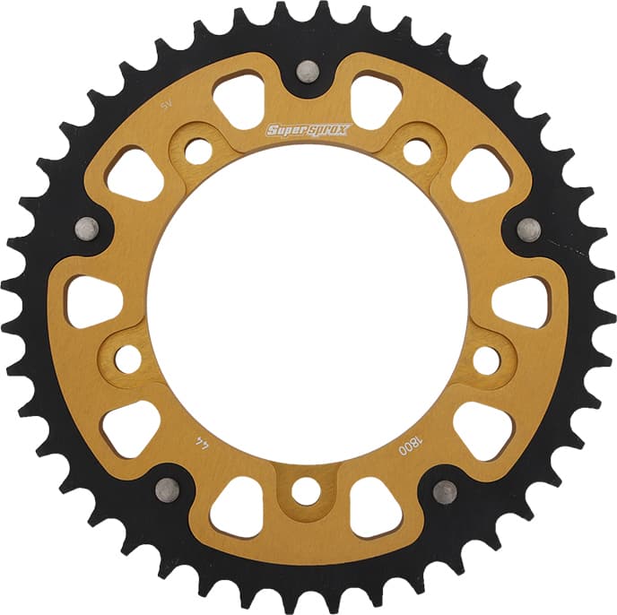 REAR STEALTH SPROCKET ALU/STL 44T-530 GLD TRI