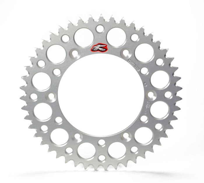 RENTHAL REAR ULTRALIGHT SPROCKET SILVER GROOVED 52T