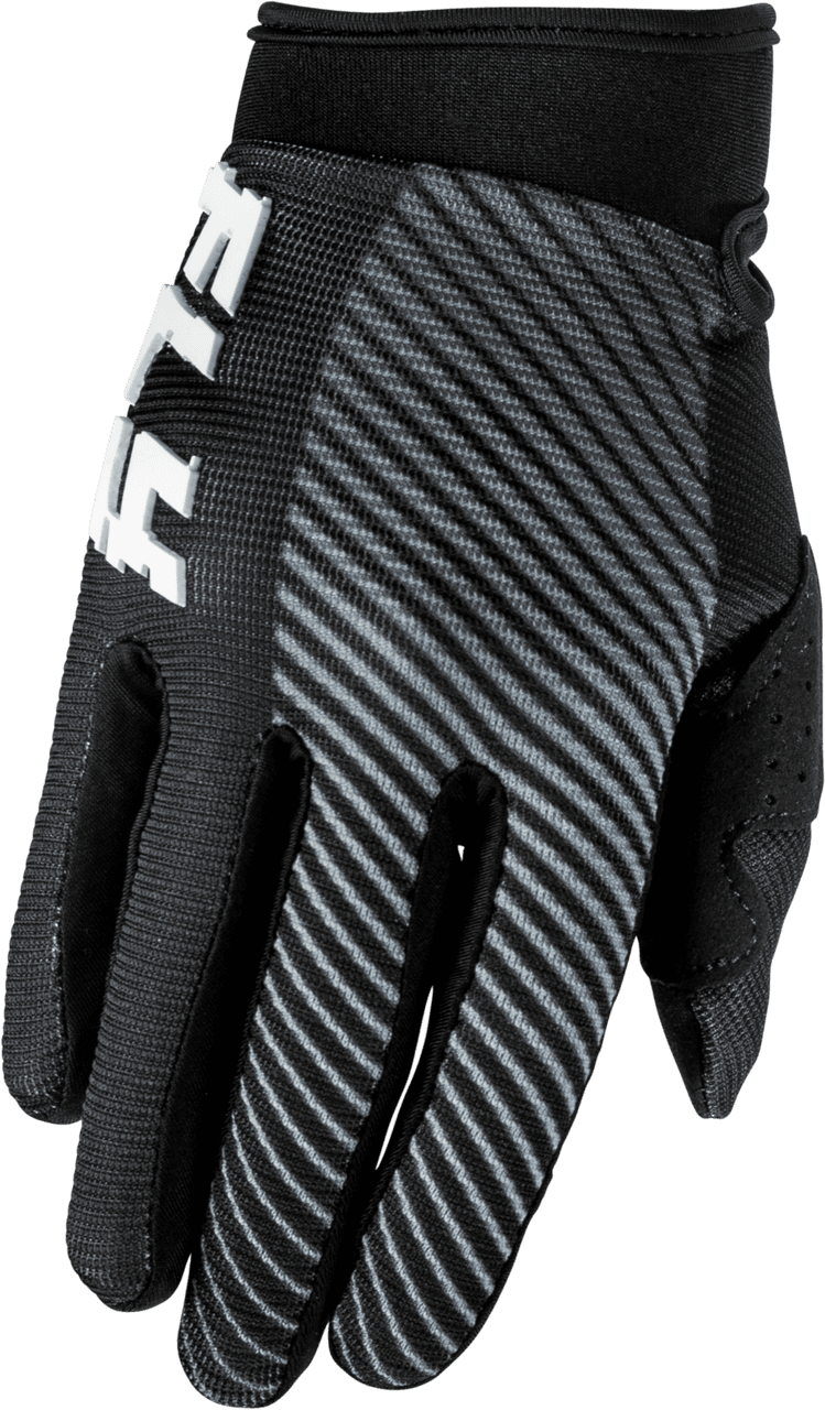 Fly Racing Youth F-16 Gloves Black/White YM
