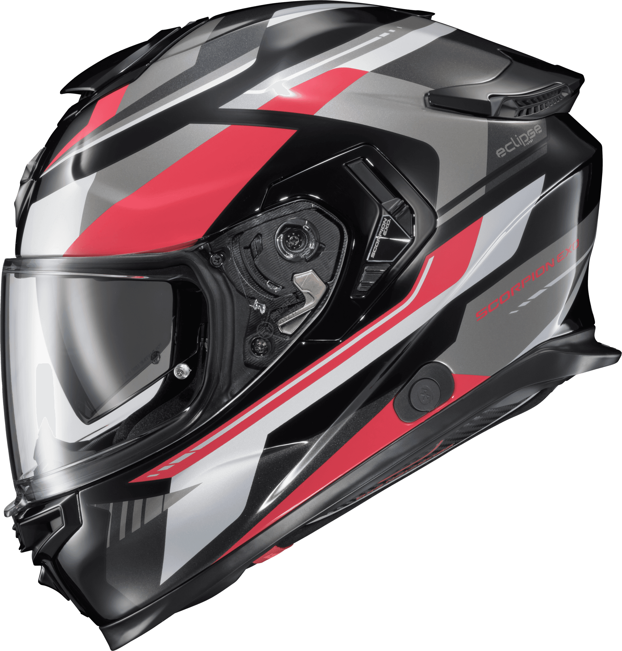 Scorpion Exo Exo-Eclipse Full Face Helmet Lunar Red/White/Black MD