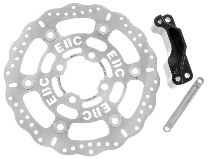 EBC SILVER CENTER HUB OVERSIZE DISCS - 280MM - C/W BRACKET