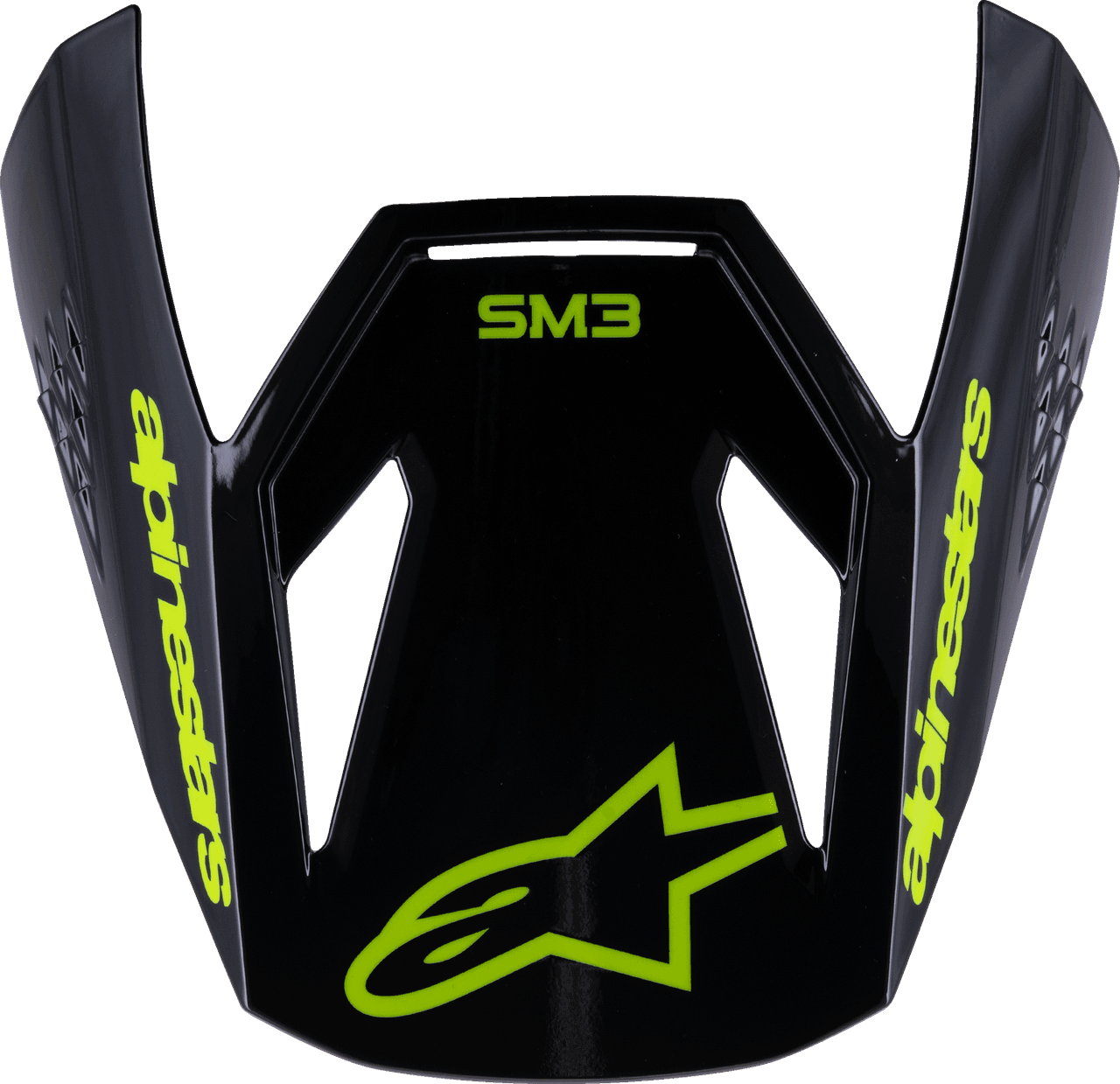 Alpinestars SM3 Youth Radium Visor Black/Yellow Fluo Glossy