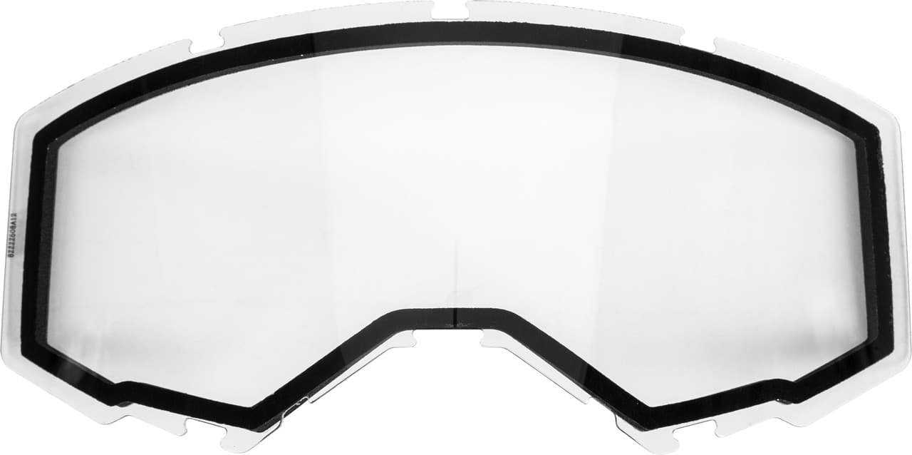 Fly Racing Dual Lens Without Vents Adult Clear