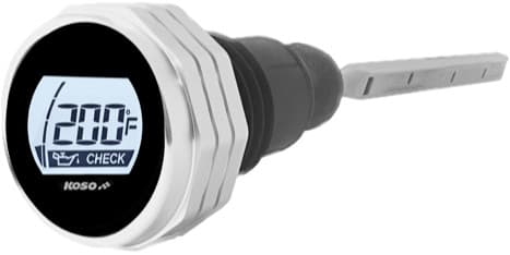 Koso Digital Oil Dipstick Silver Fits 07-16 Flh/Flt