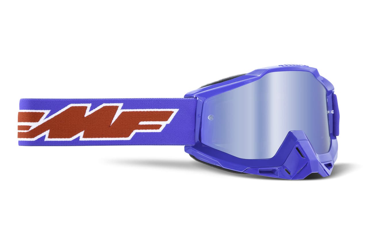 FMF Vision Powerbomb Goggle Rocket Blue Mirror Blue Lens