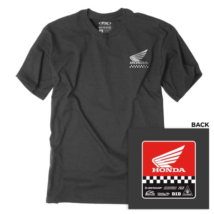 FACTORY EFFEX HONDA STARTING LINE T-SHIRT / HTHR CHARCOAL 2X