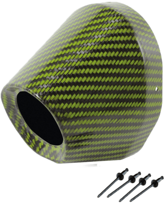 Pro Circuit Carbon End Cap Green 1 3/4" I.D.