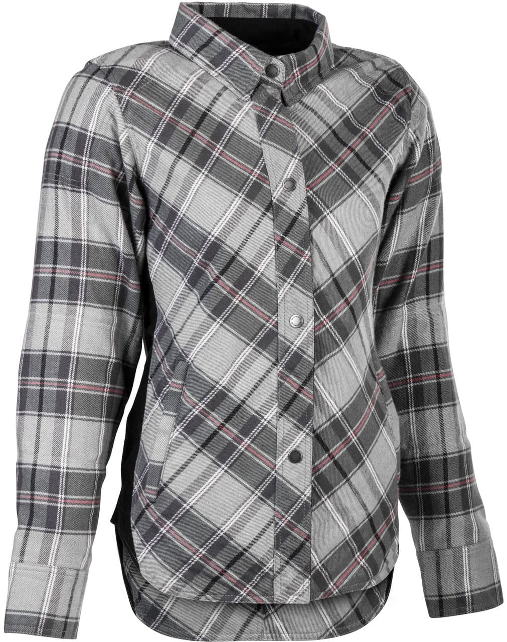 Highway 21 Women'S Rogue Flannel Pink/Grey MD