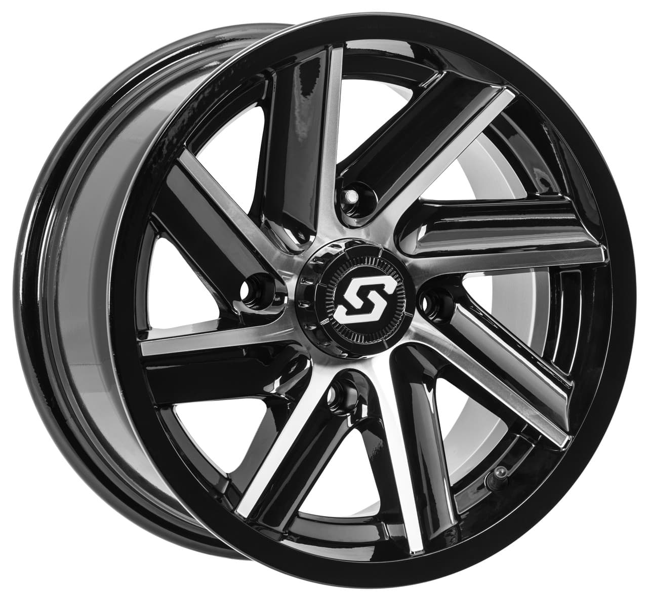 Sedona Chopper Wheel 14X7 4/110 5+2 (+10MM) Black/Machined