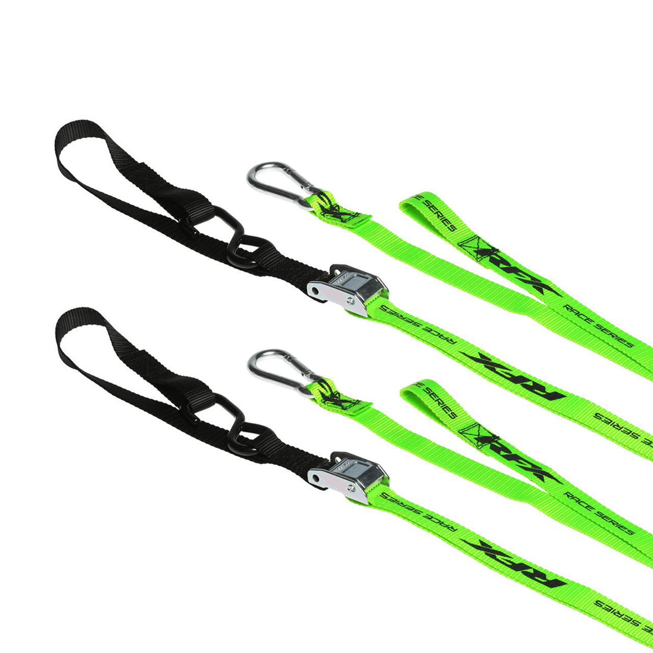 RFX 1.0 Tie Downs Soft Loop & Carabiner Green/Black