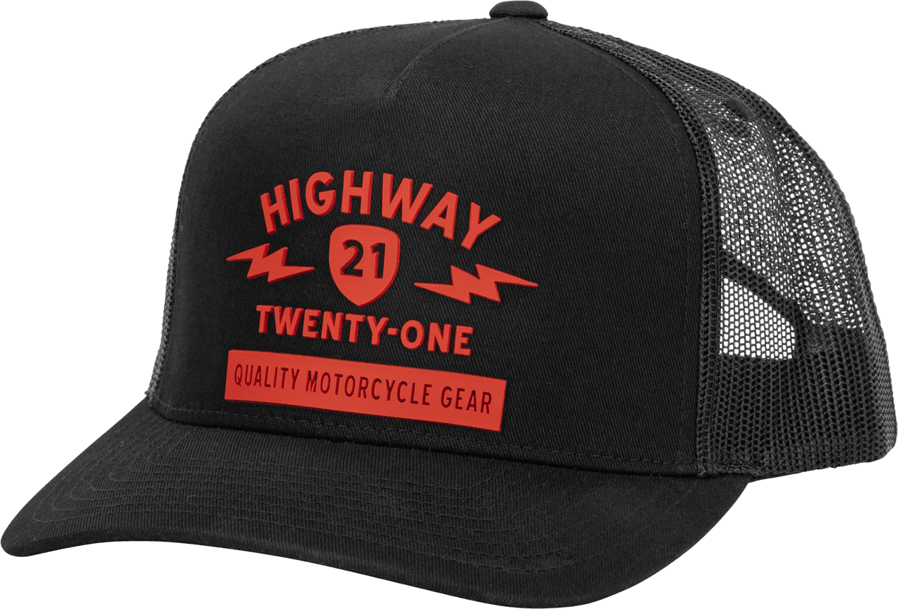 Highway 21 Spark Hat Black/Red