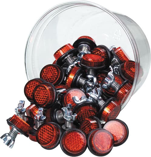Chris Products Mini-Reflectors Red 40/Pack