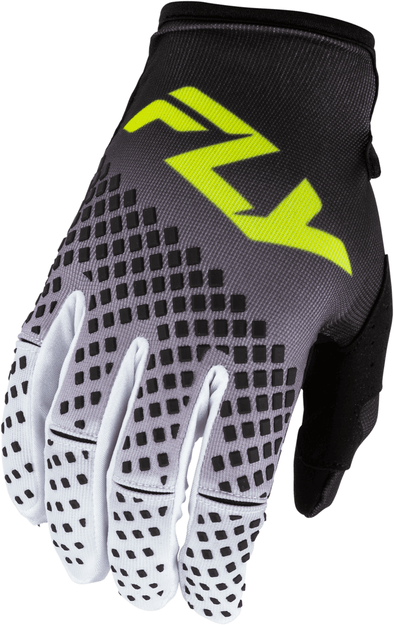 Fly Racing Kinetic Fade Gloves Black/White/Hi-Vis LG