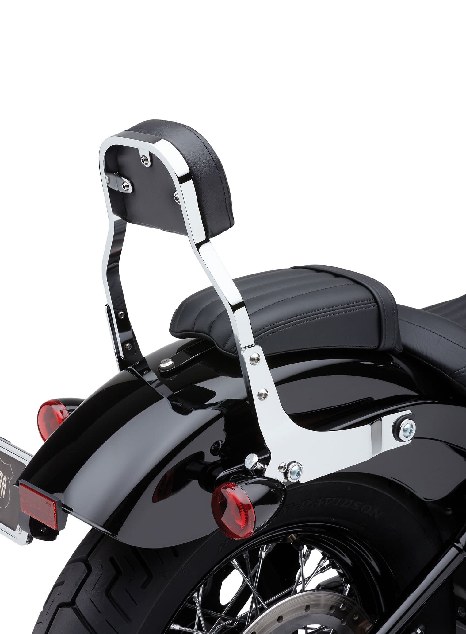 Cobra Detachable Backrest Mini Chrome Dyna 06-17